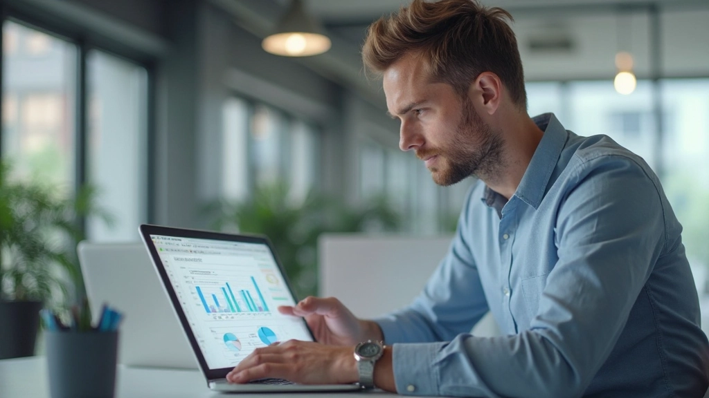 Profesionálna fotografia osoby sledujúcej pokrok v grafe