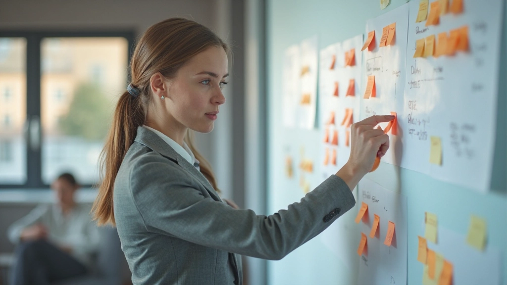 Motivačný pracovný priestor s rozvrhávaným plánom a poznámkami