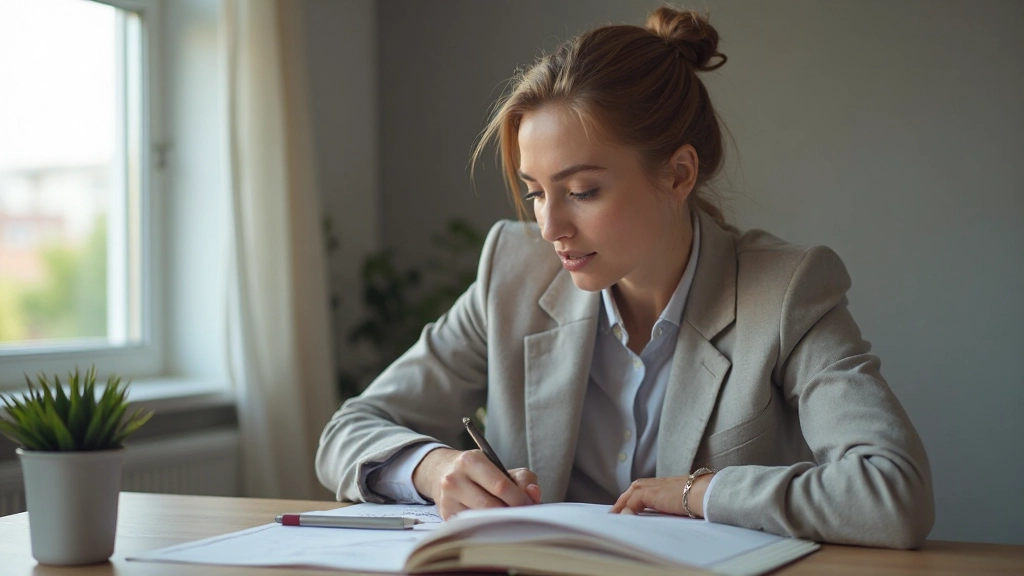 Profesionálny pracovný priestor s plánovacím zápisníkom a osobným rozvojom
